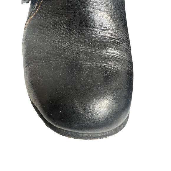 Boc Born Concept Shoes Womens Sz 8/39 Mule Clogs Heels Black Leather Buckle - Picture 4 of 16